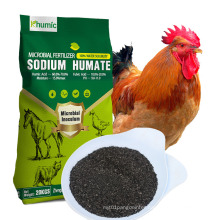 Black gold organic fertilizer water soluble humic acid sodium humate price for animals